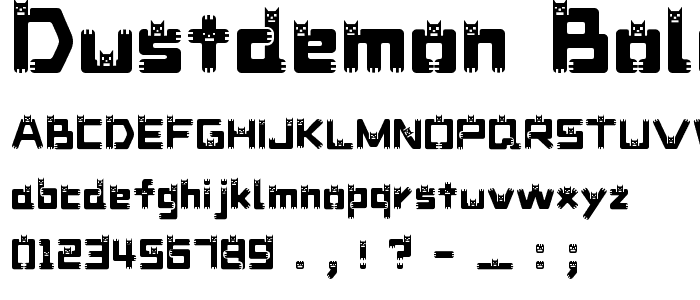DustDemon Bold font